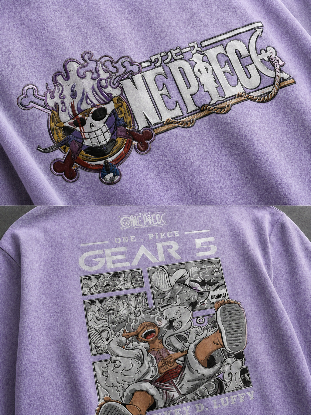 REDVIBE One Piece Gear 5 Oversized T-Shirt Graphic Black